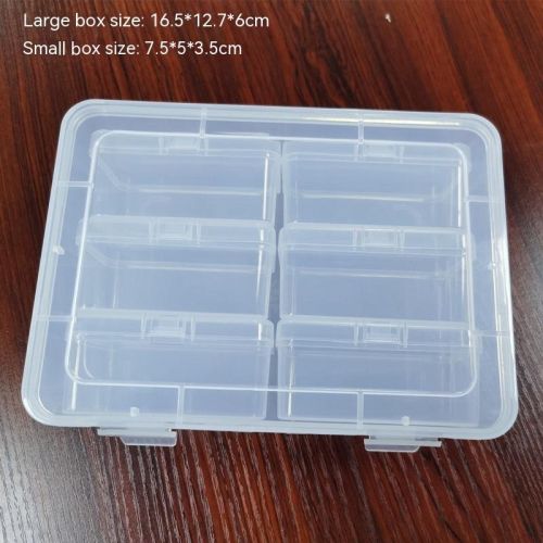 Plastic Mini Transparent With Hinged Cover And Rectangular Jewelry Box Sets