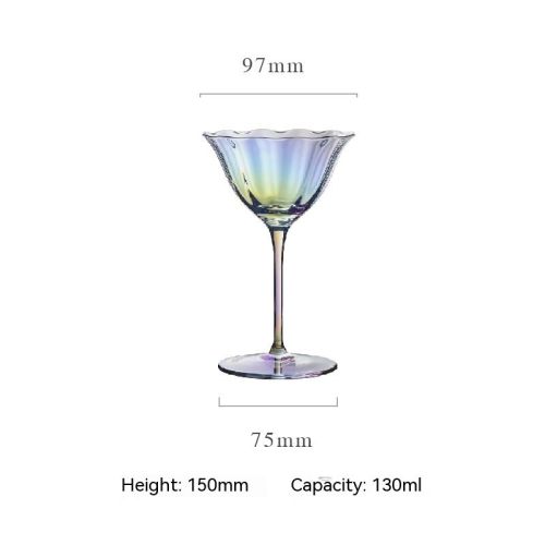 Retro Style Household Red Wine Champagne Glasses Set