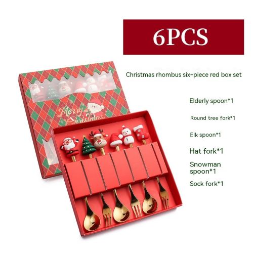 Creative Stainless Steel Christmas Spoon Kit