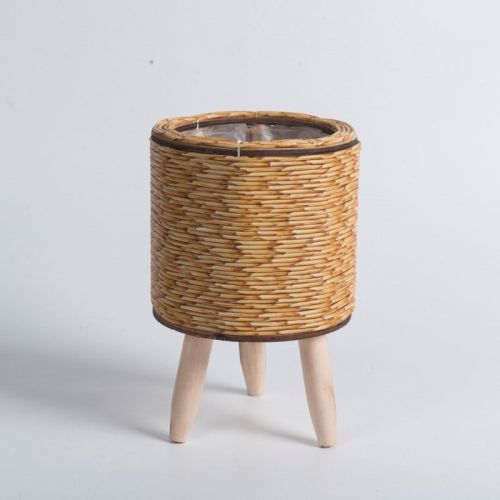 Hyundai Simple Handmade Woven Flower Pot Storage Container