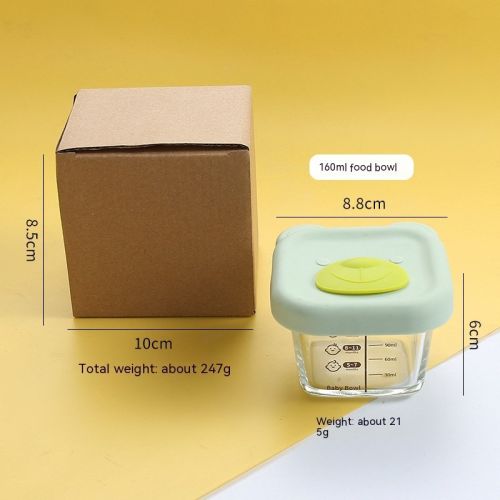 Baby Glass Food Supplement Heat Resistant Portable Freshness Bowl