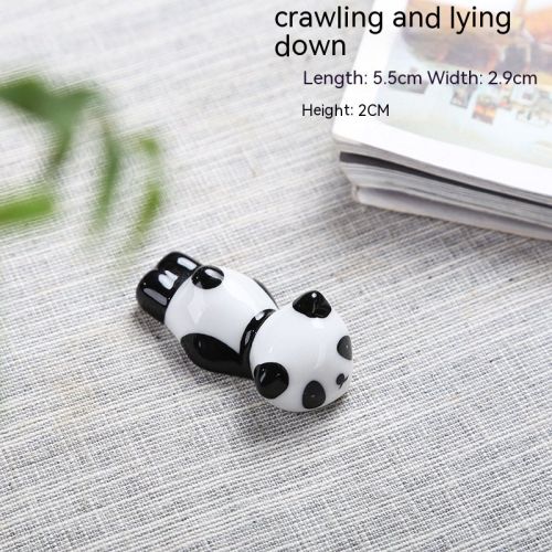 Creative Cute Little Panda Chopstick Holder Ceramic Decoration Home