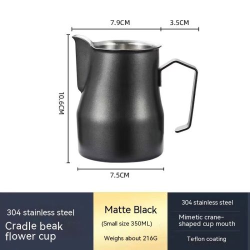 Stainless Steel Pitcher Pointed Thickened Frothing Pitcher Household Milk Cylinder