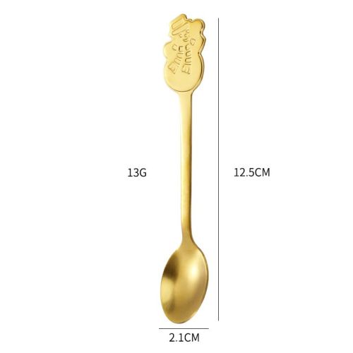Creative Coffee Holiday Gift Box Stainless Steel Christmas Tableware Spoon